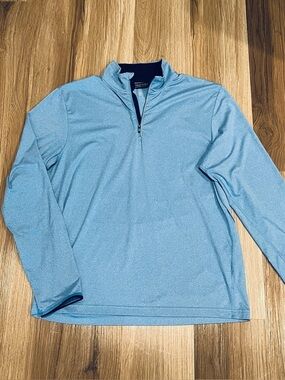 Ralph Lauren RLX Polo Golf Quarter 1/4 Zip Pullover Light Blue Men’s Large